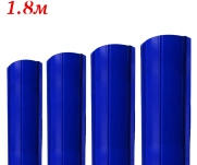 Евроштакетник Полукруглый Синий RAL 5005 односторонний 1,8м